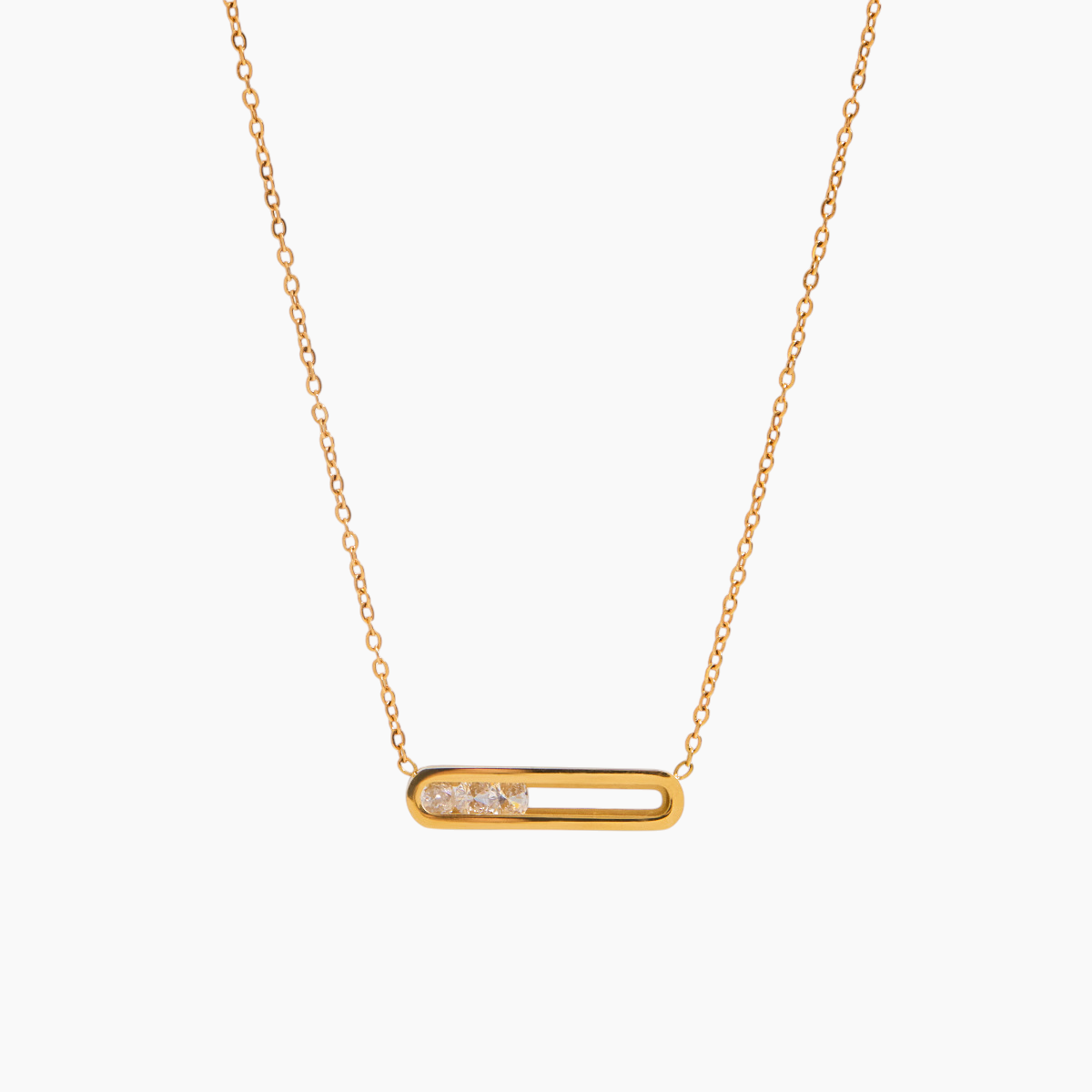 Modern Loop Pendant Necklace