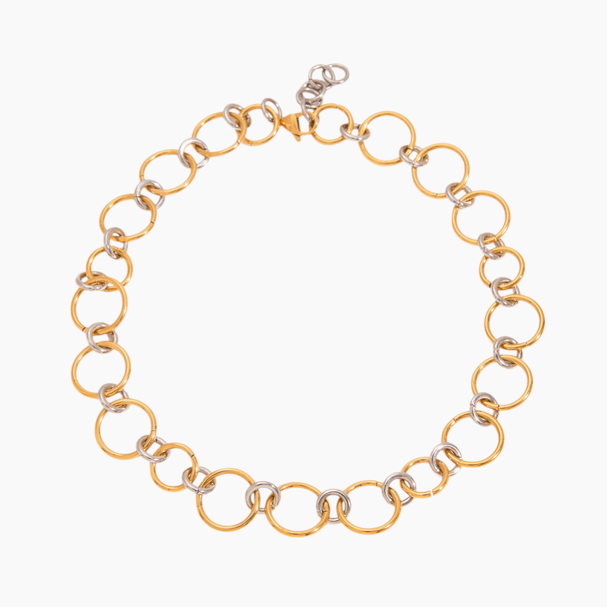 Orbit Loop Chain Necklace - Gold & Silver