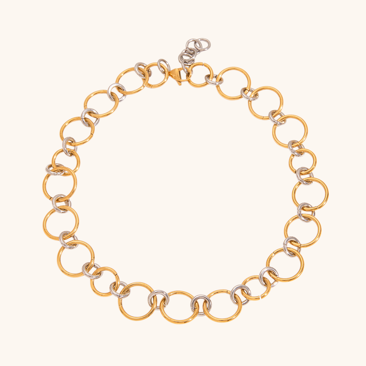 Orbit Loop Chain Necklace - Gold & Silver