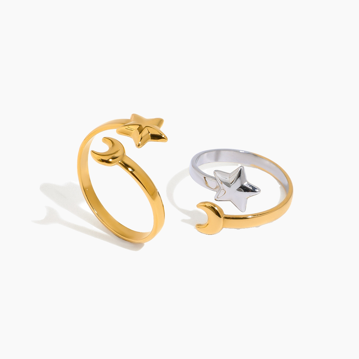 Lunar Wish Open Ring - Golden