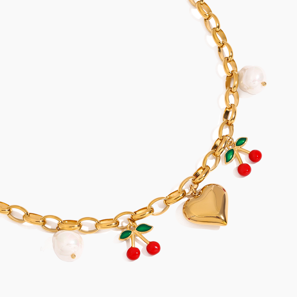 Cherry Love Charm Necklace