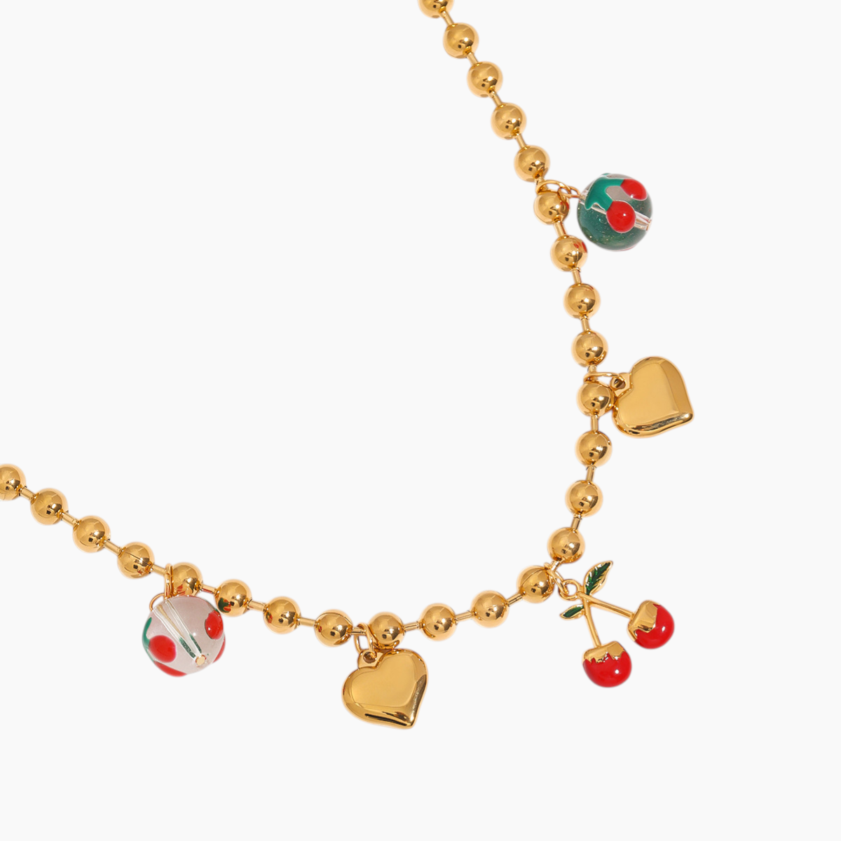Cherry Bloom Heart Necklace