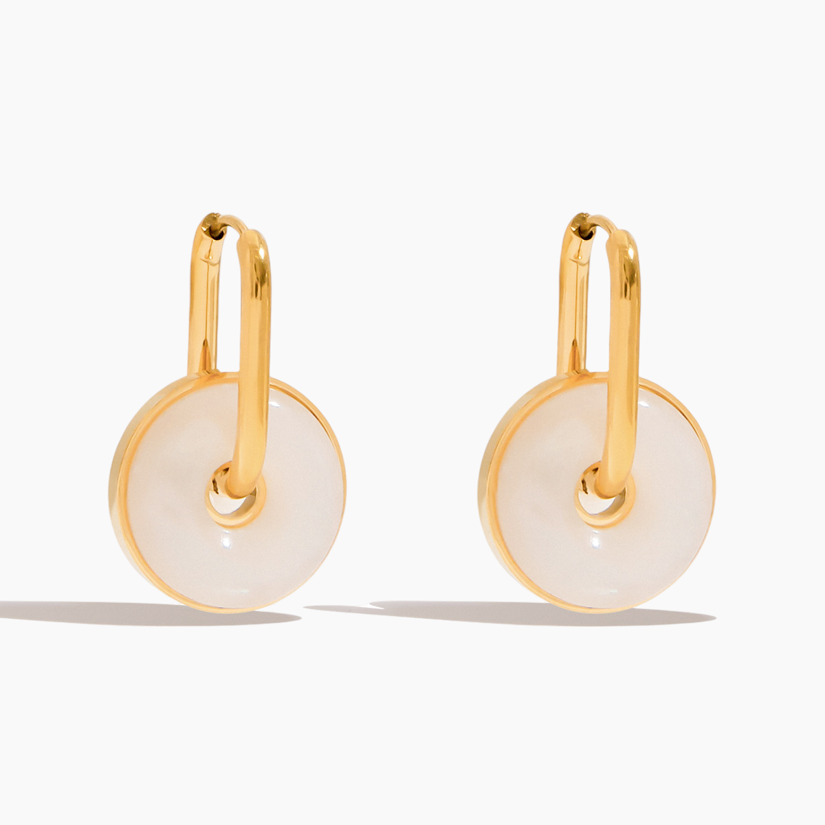Jade Loop Drop Earrings
