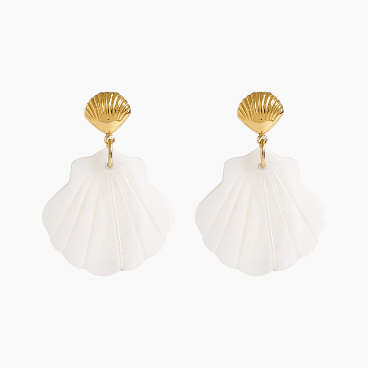 Dawn Shell Drop Earrings
