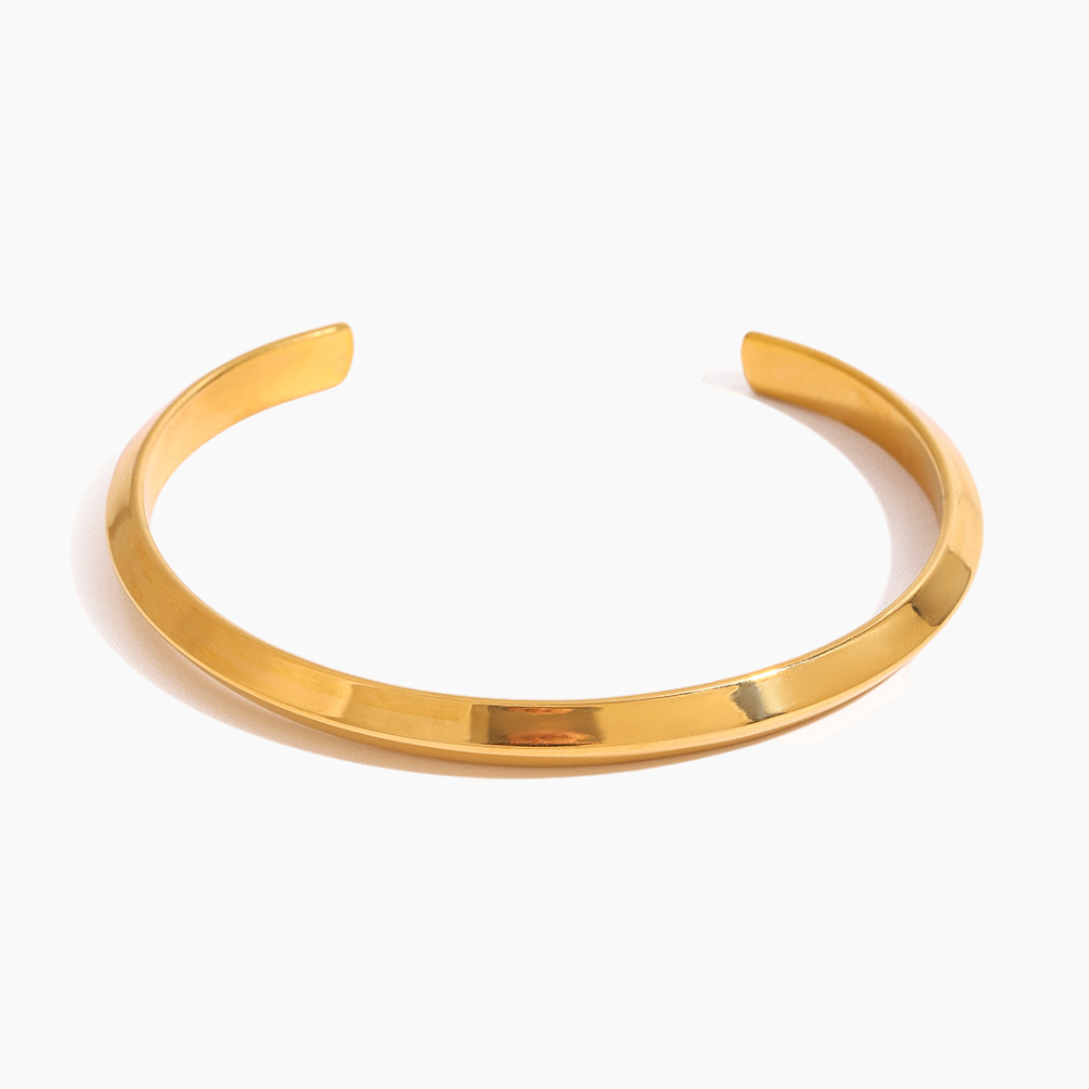 Linéa Edge Cuff Bracelet - Golden