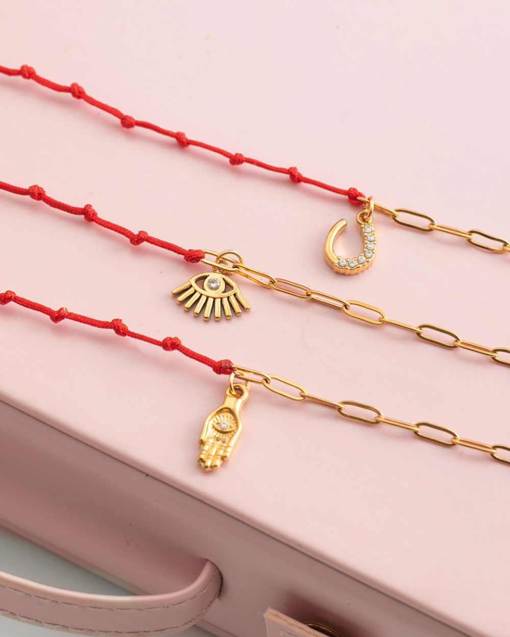 Lucky Red Hamsa Bracelet
