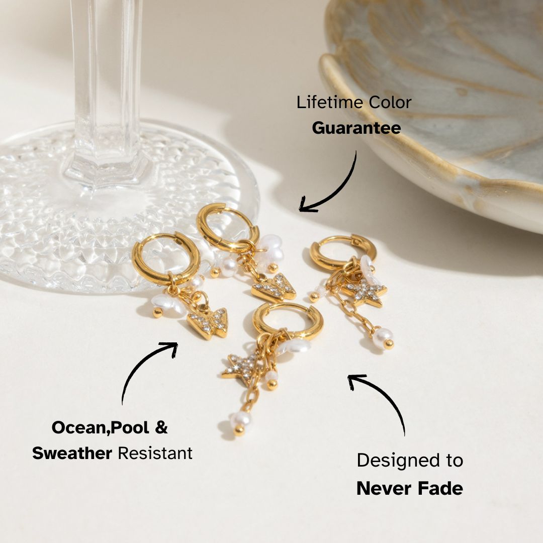 Starlit Bloom Drop Earrings