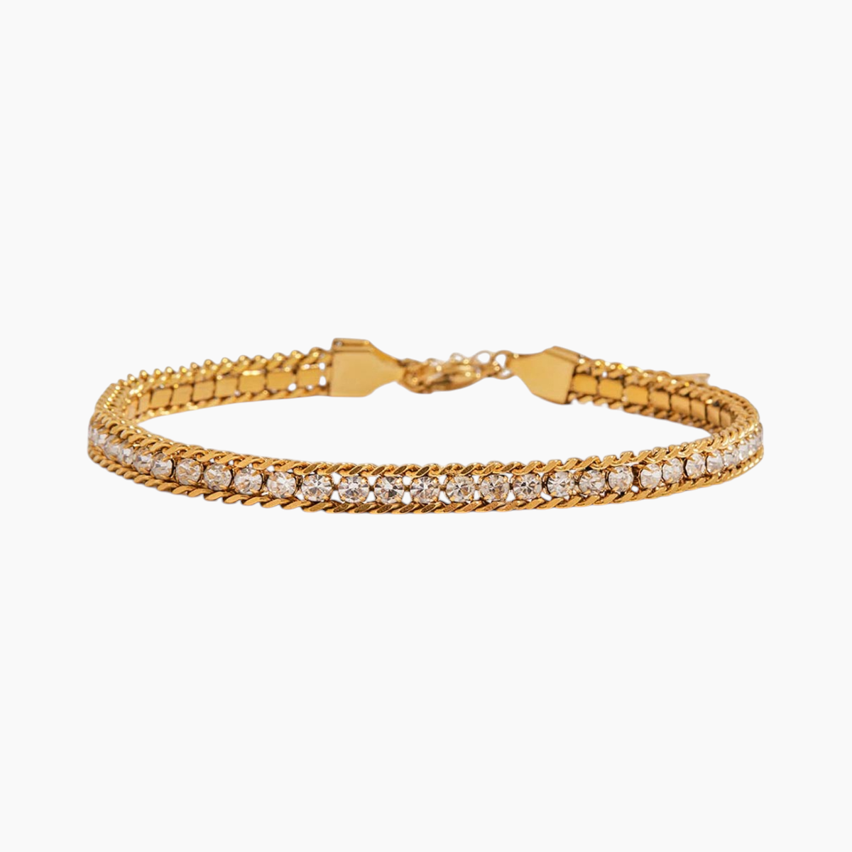 Gleam Crystal Chain Bracelet