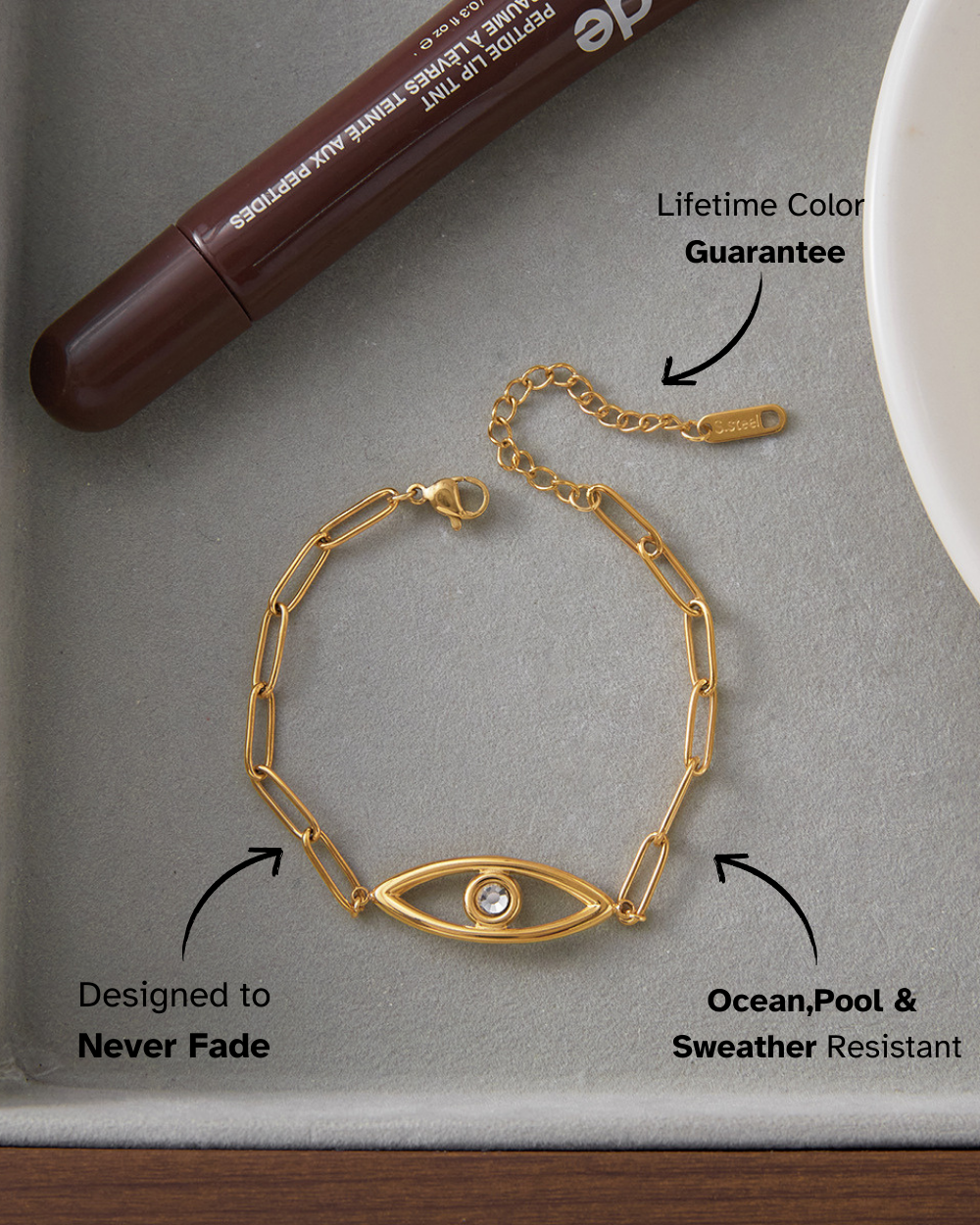 Minimal Guardian Eye Bracelet