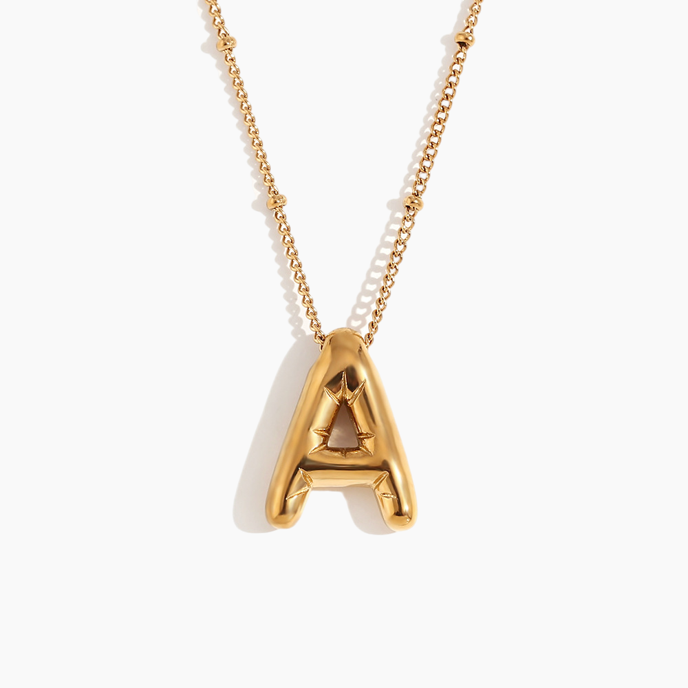 Bold Initial Pendant Necklace