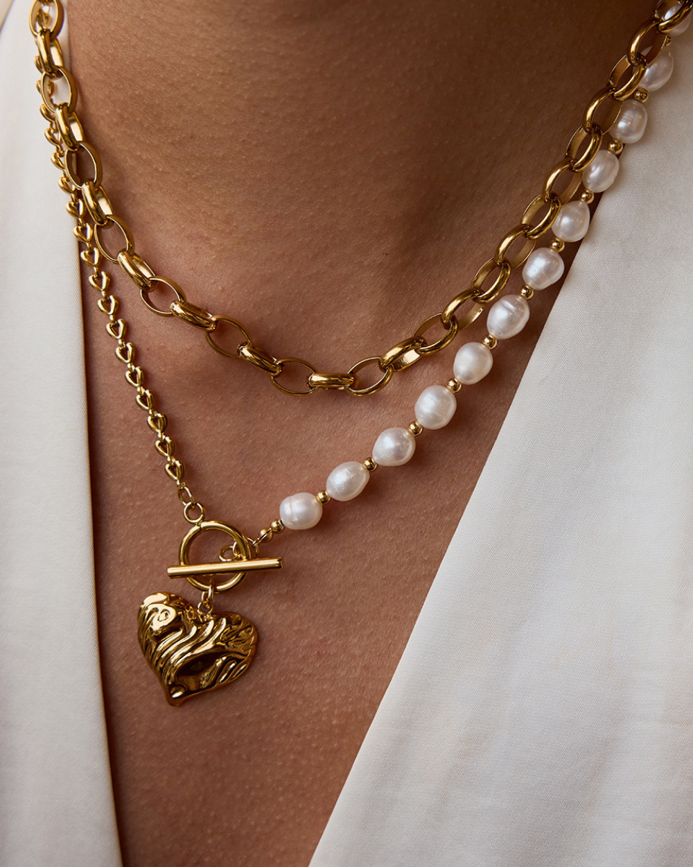 Pearlbound Heart Necklace