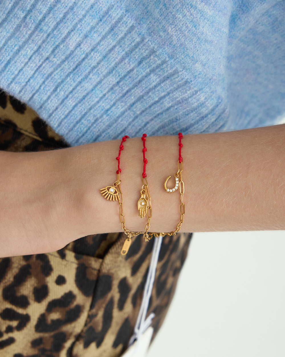 Lucky Red Hamsa Bracelet