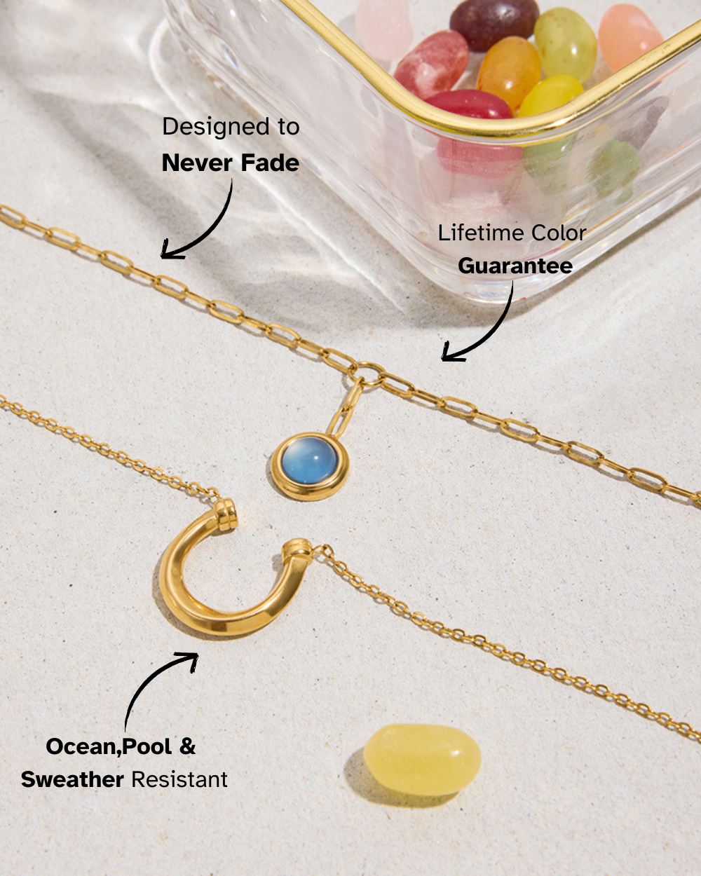 Blue Moon Pendant Necklace