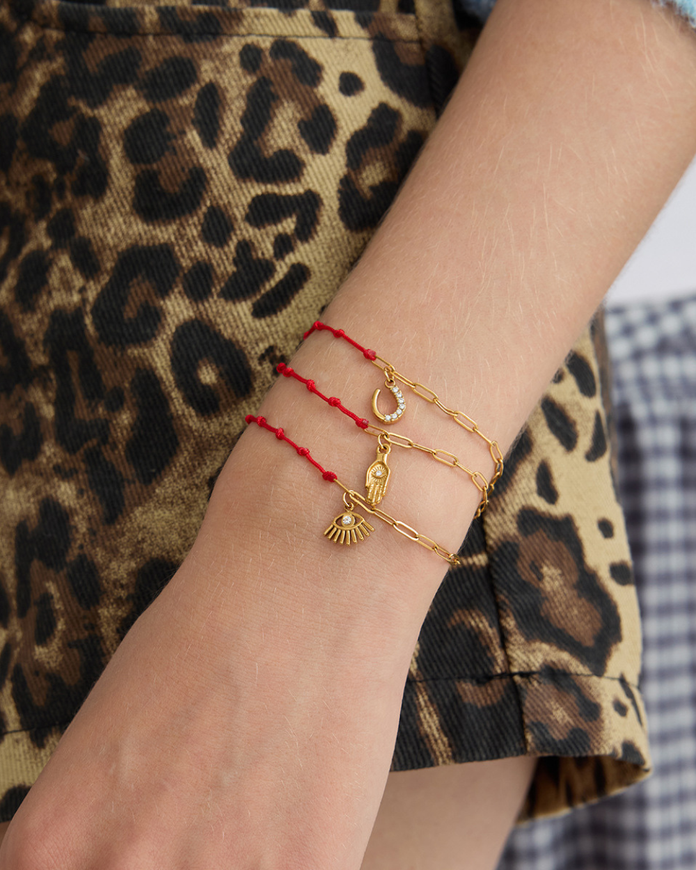 Lucky Red Hamsa Bracelet
