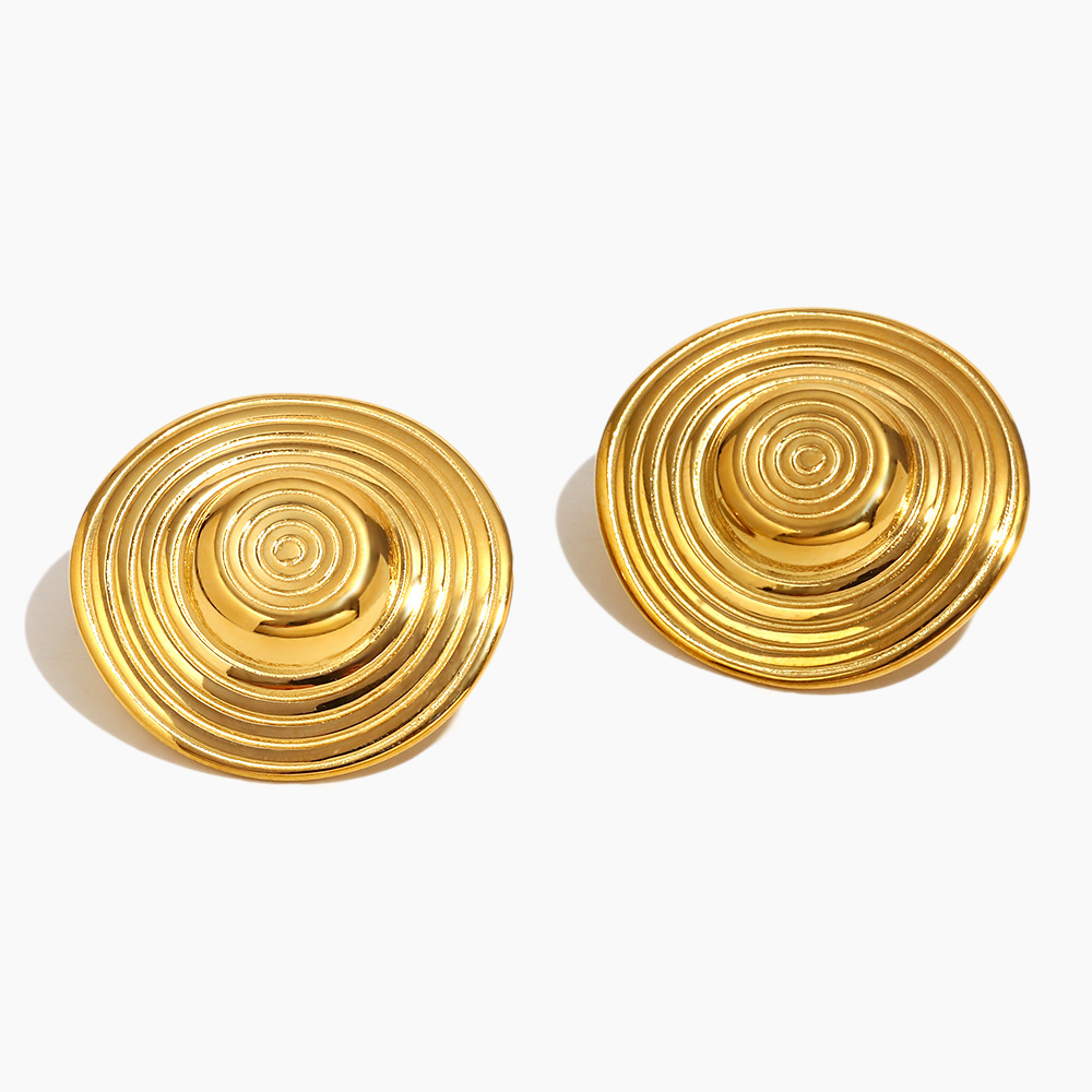 Eclipse Spiral Statement Earrings