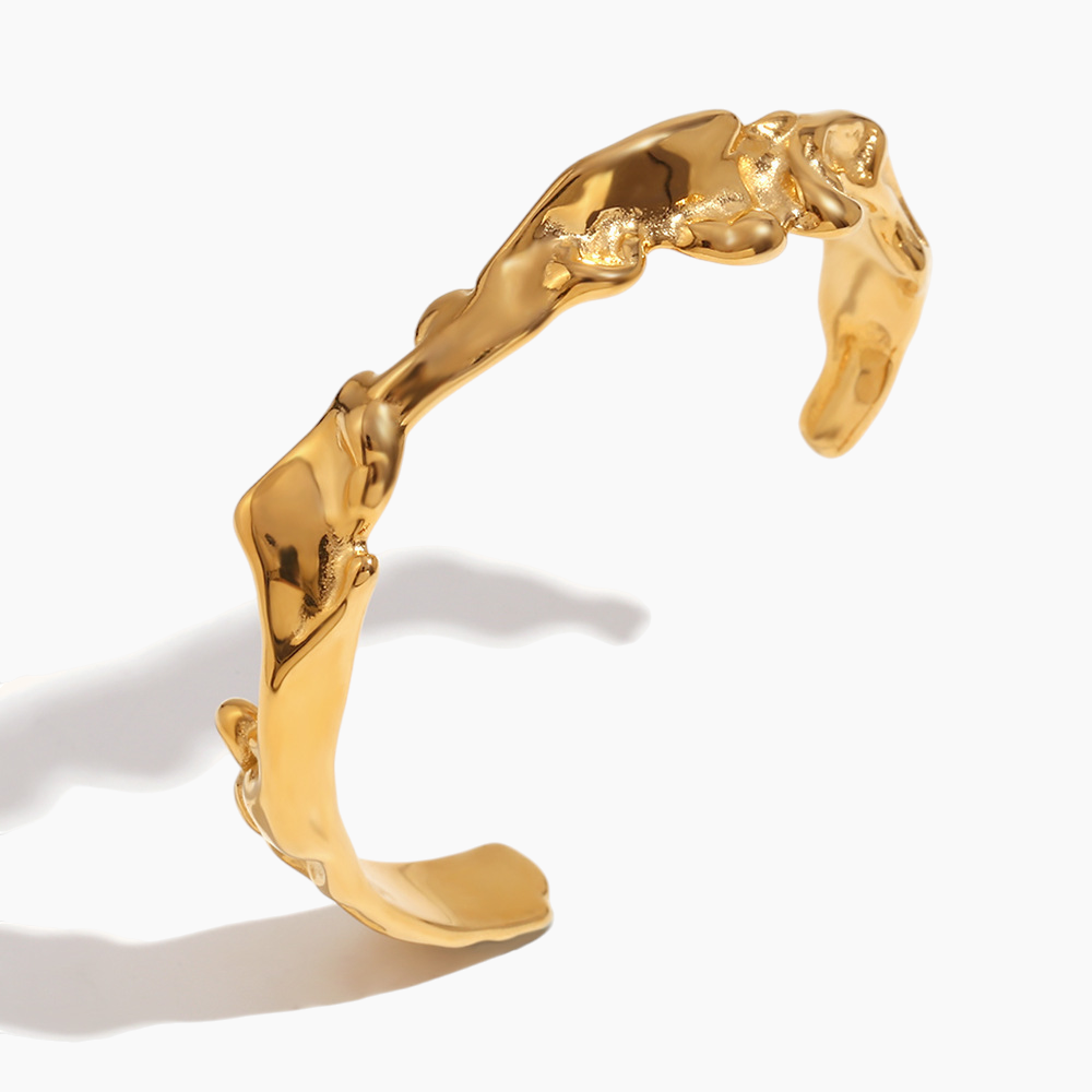 Molten Gold Cuff Bracelet