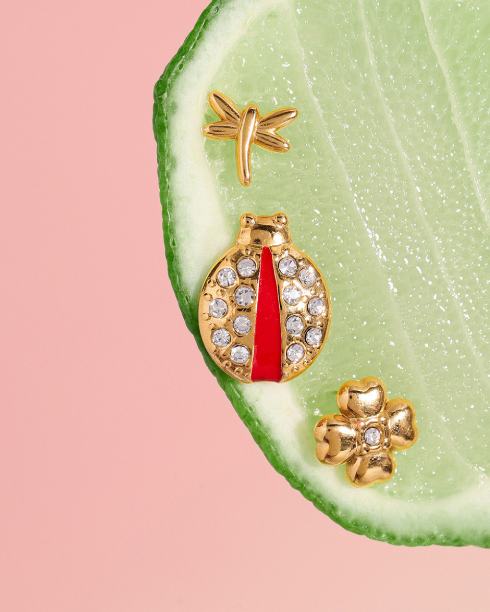 Garden Charm Stud Earring Set