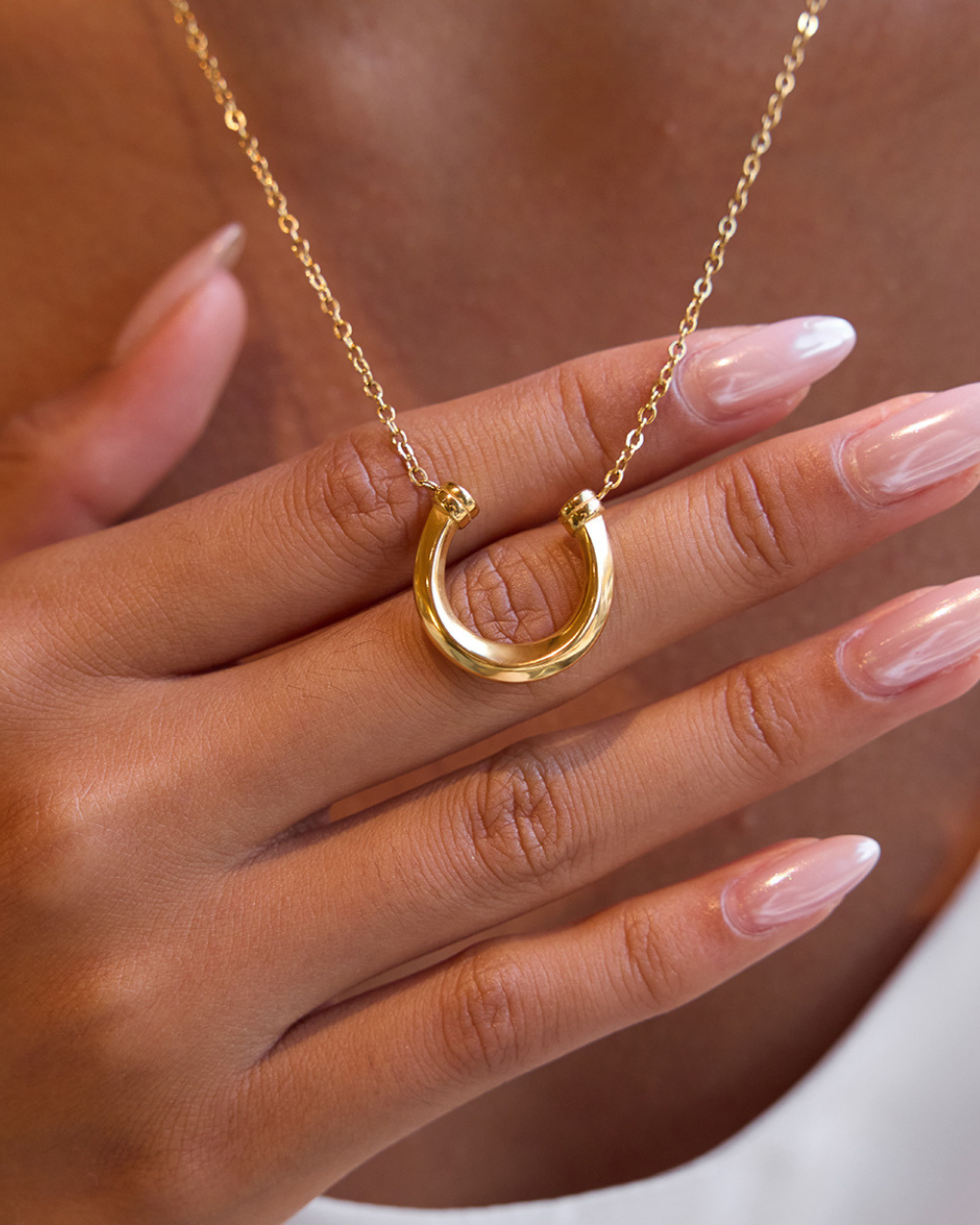 Golden Horseshoe Necklace
