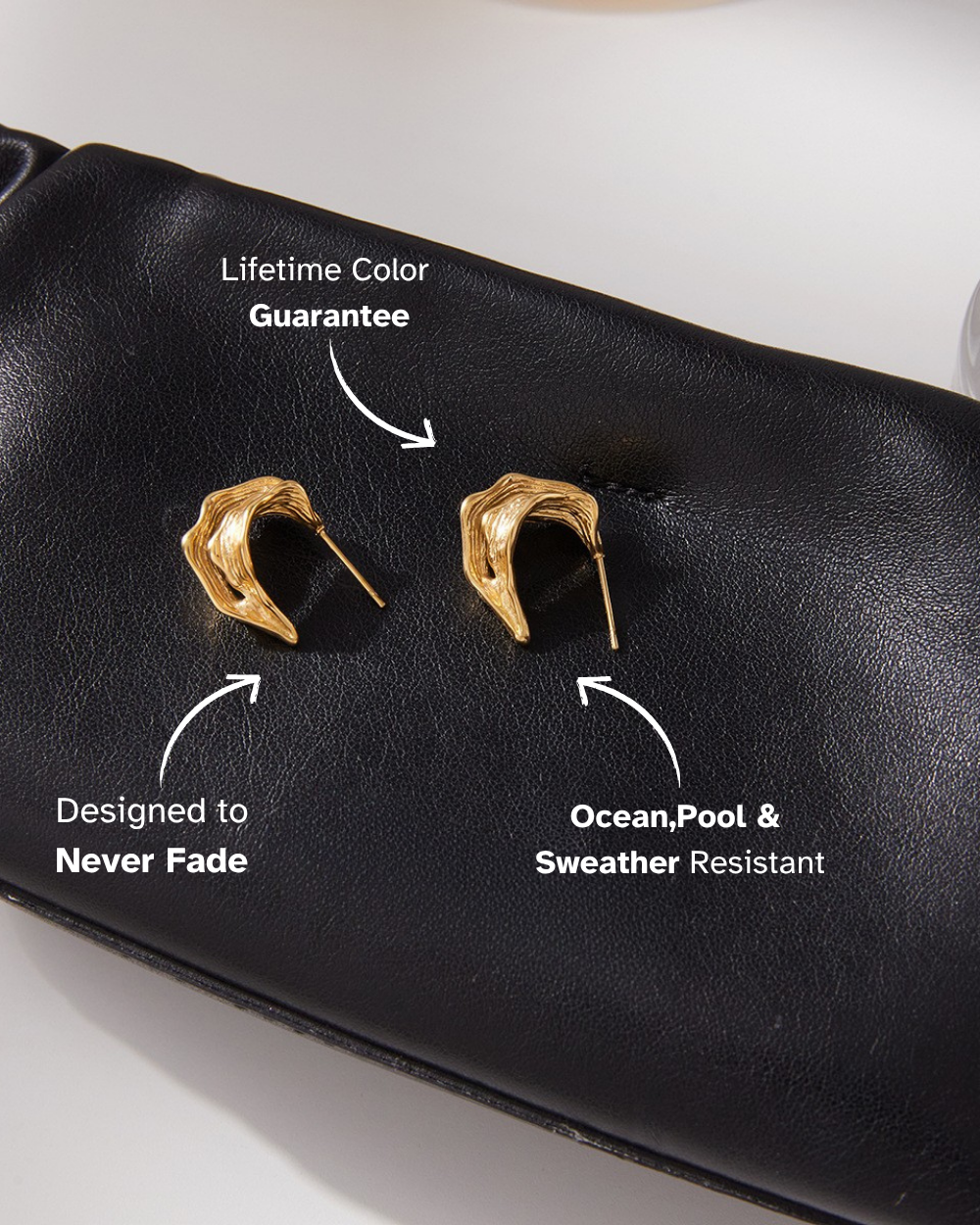 Molten Flow Hoop Earrings