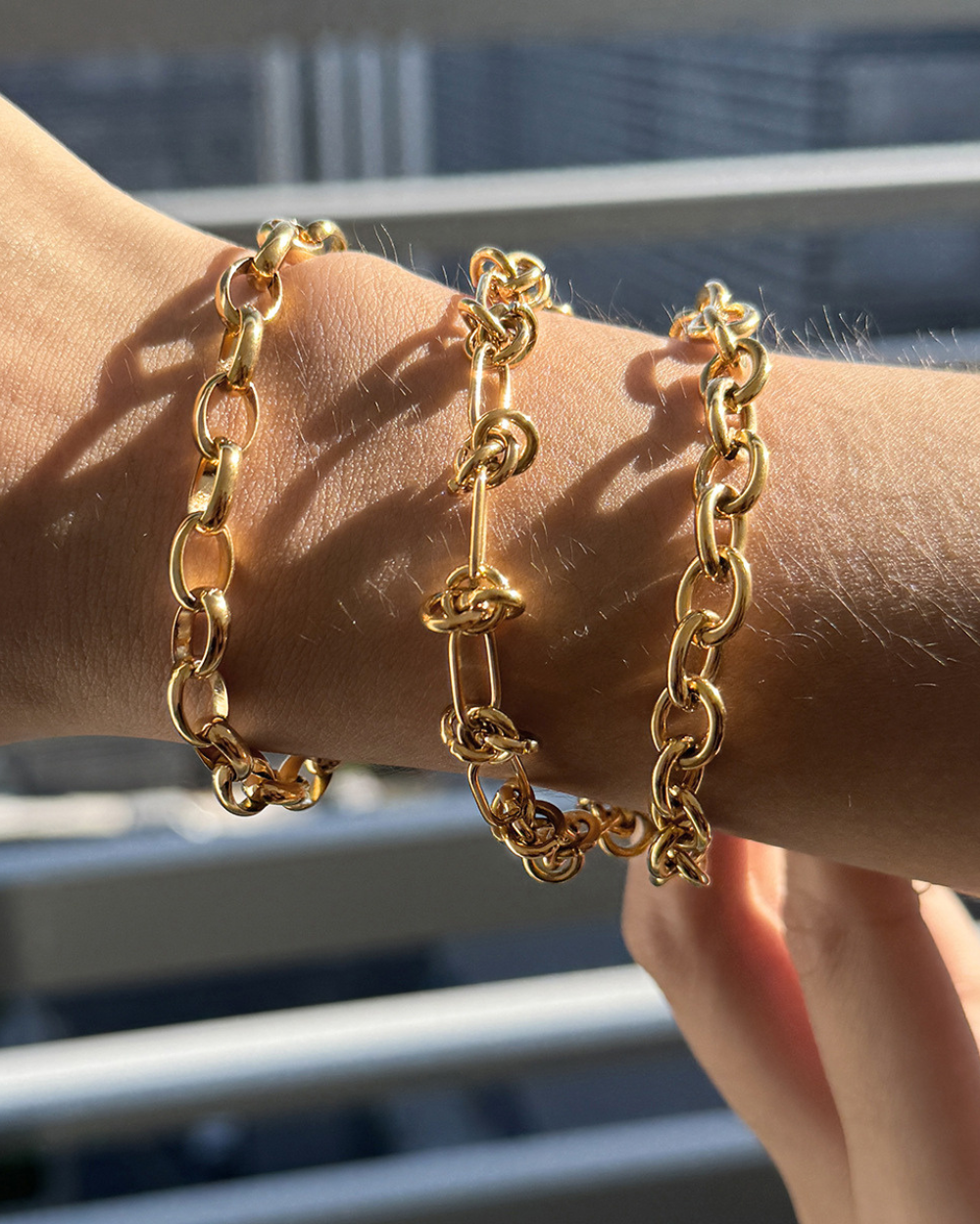 Twist Knot Chain Bracelet