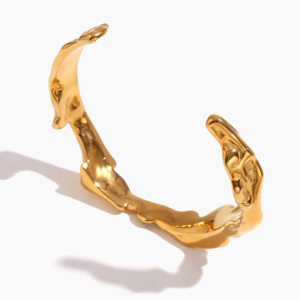 Molten Gold Cuff Bracelet