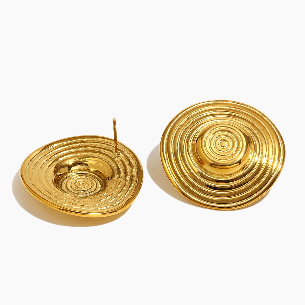 Eclipse Spiral Statement Earrings