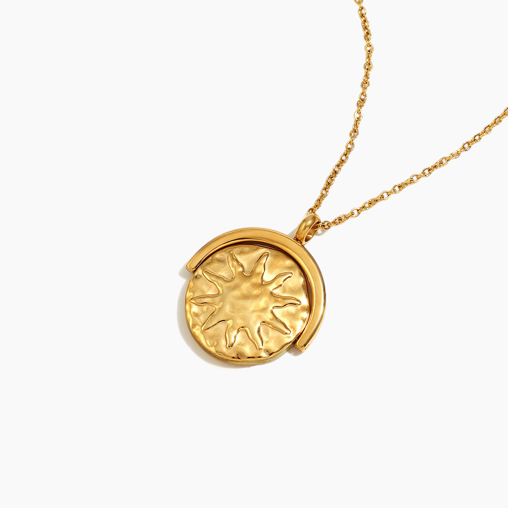 Lunar Glow Medallion Necklace