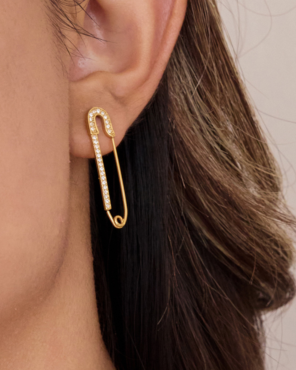 Golden Spark Pin Earrings