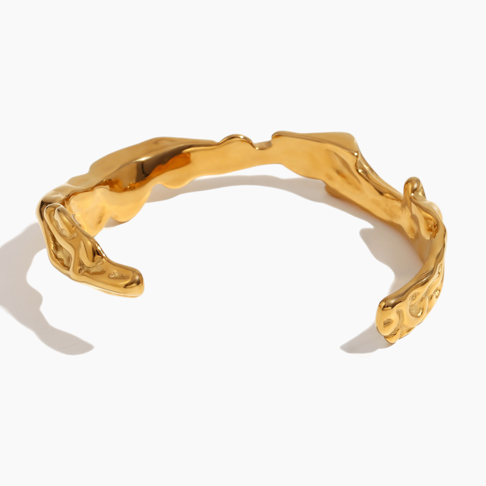 Molten Gold Cuff Bracelet