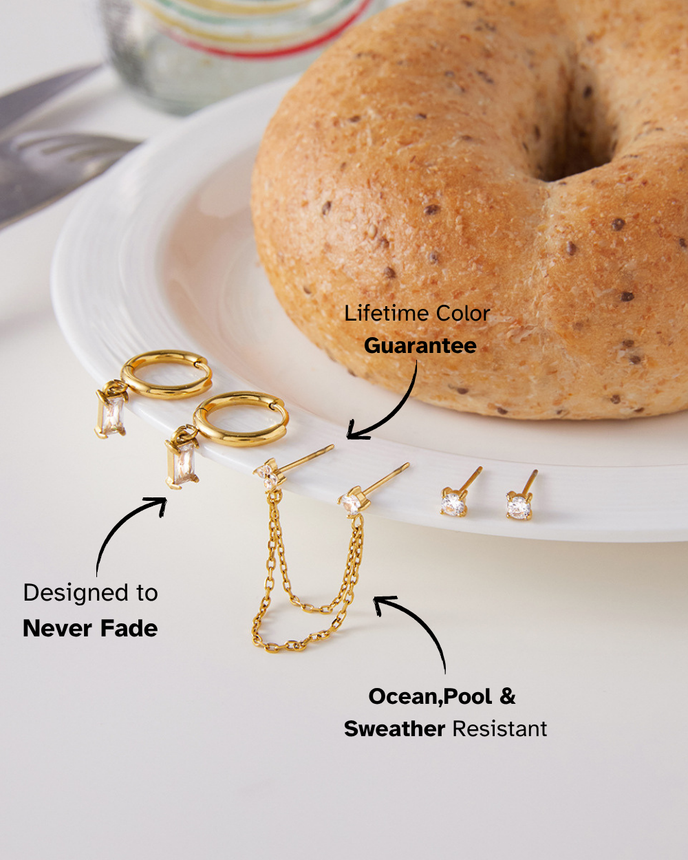 Crystal Charm Multi-Set Earrings