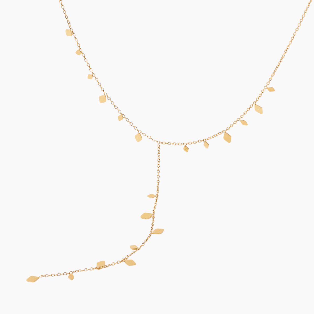 Golden Breeze Y-Drop Necklace