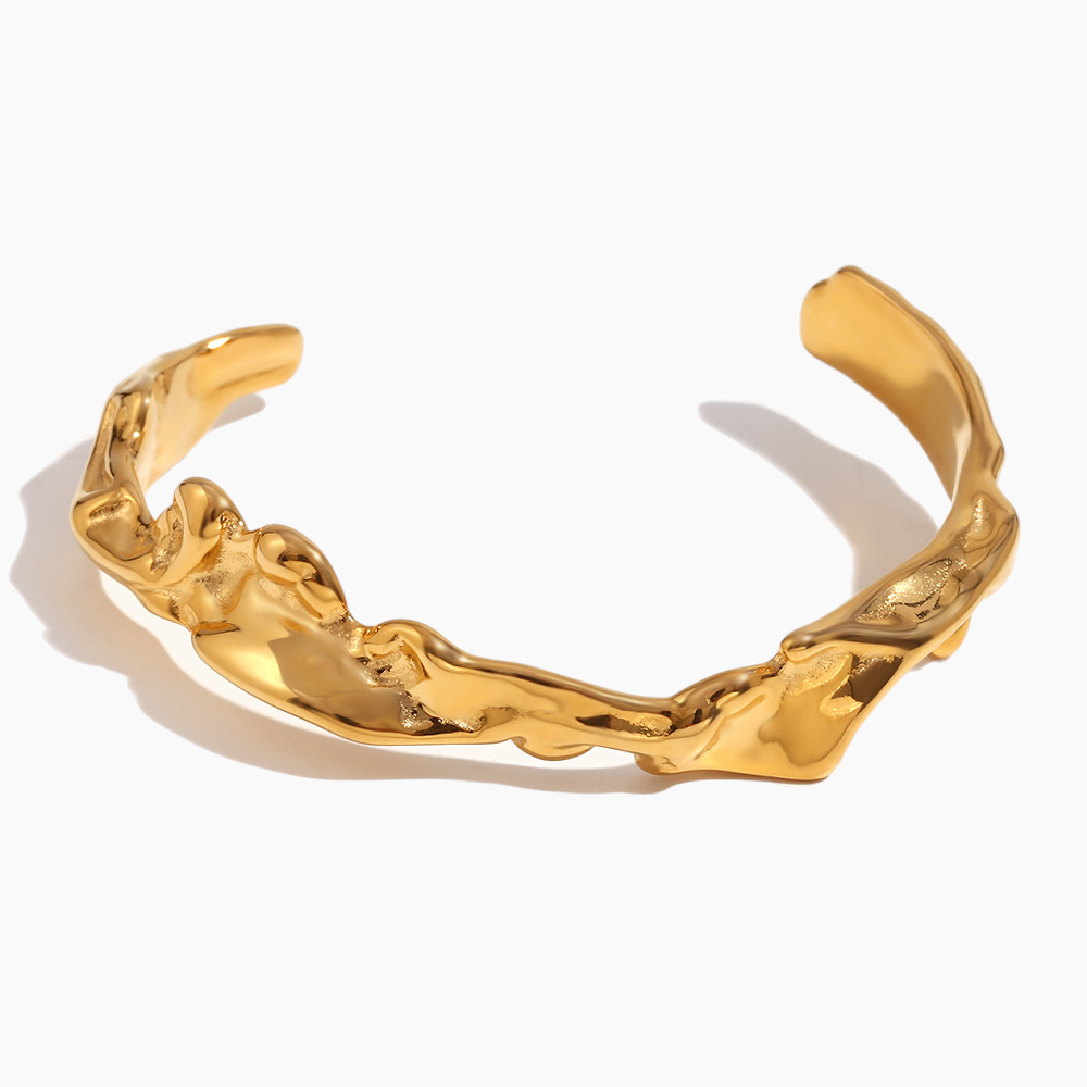 Molten Gold Cuff Bracelet