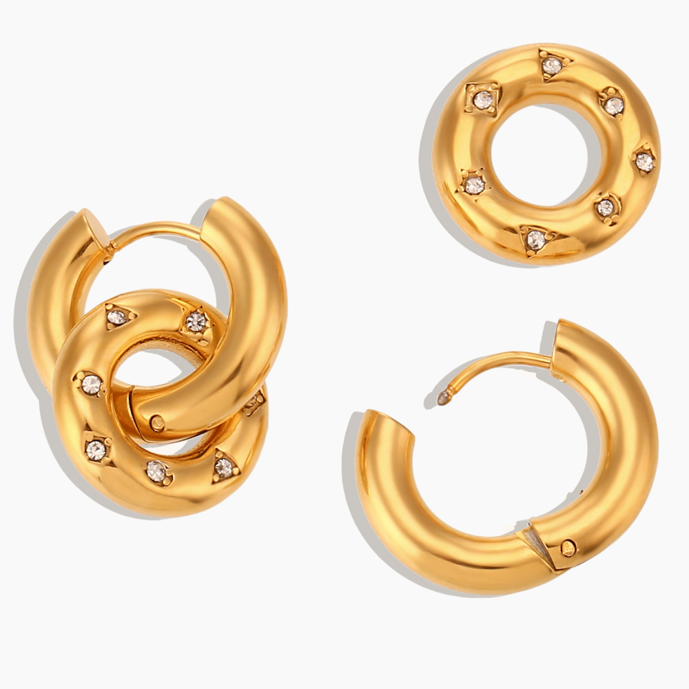 Celestial Orbit Hoop Earrings