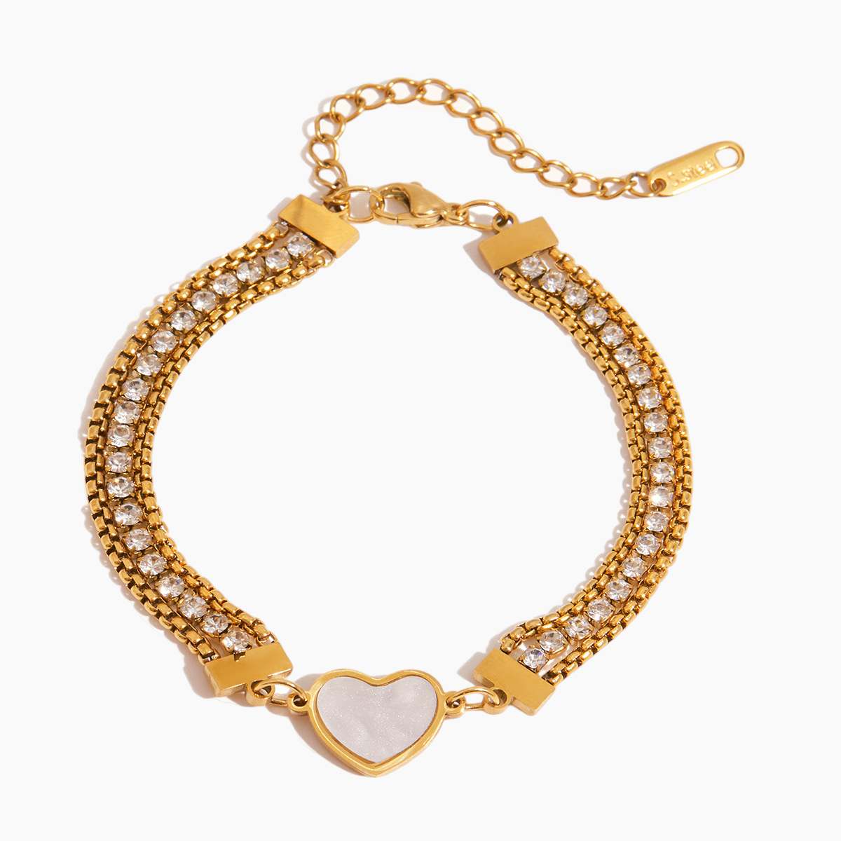 Hearts Aglow Crystal Bracelet