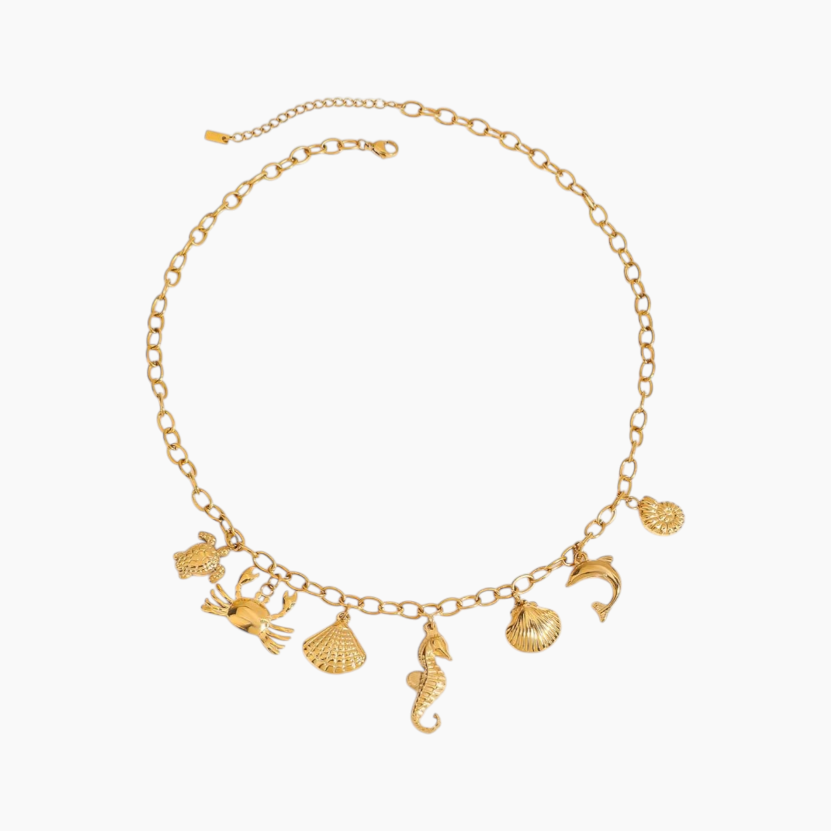 Ocean Creatures Charm Necklace