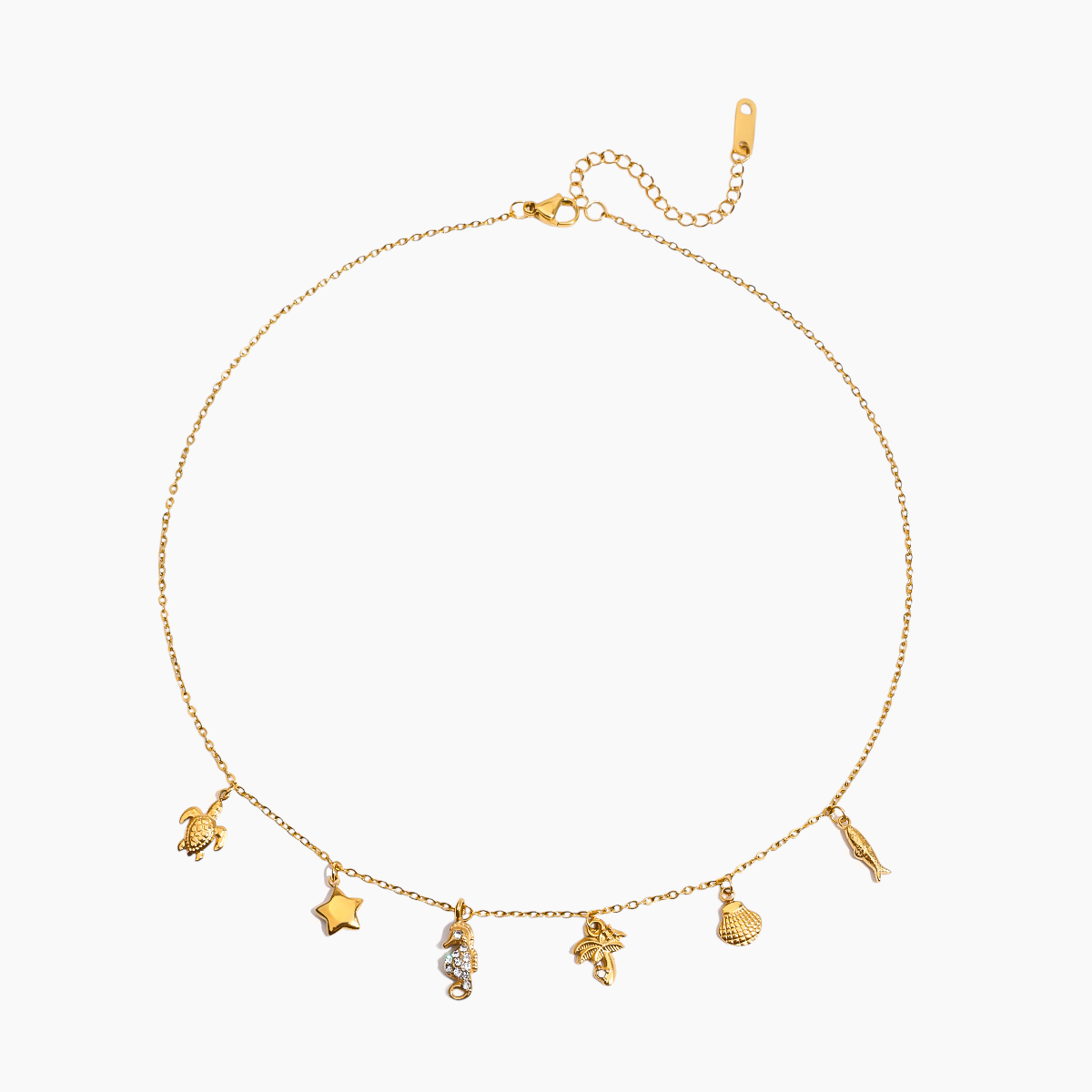 Ocean Whispers Charm Necklace