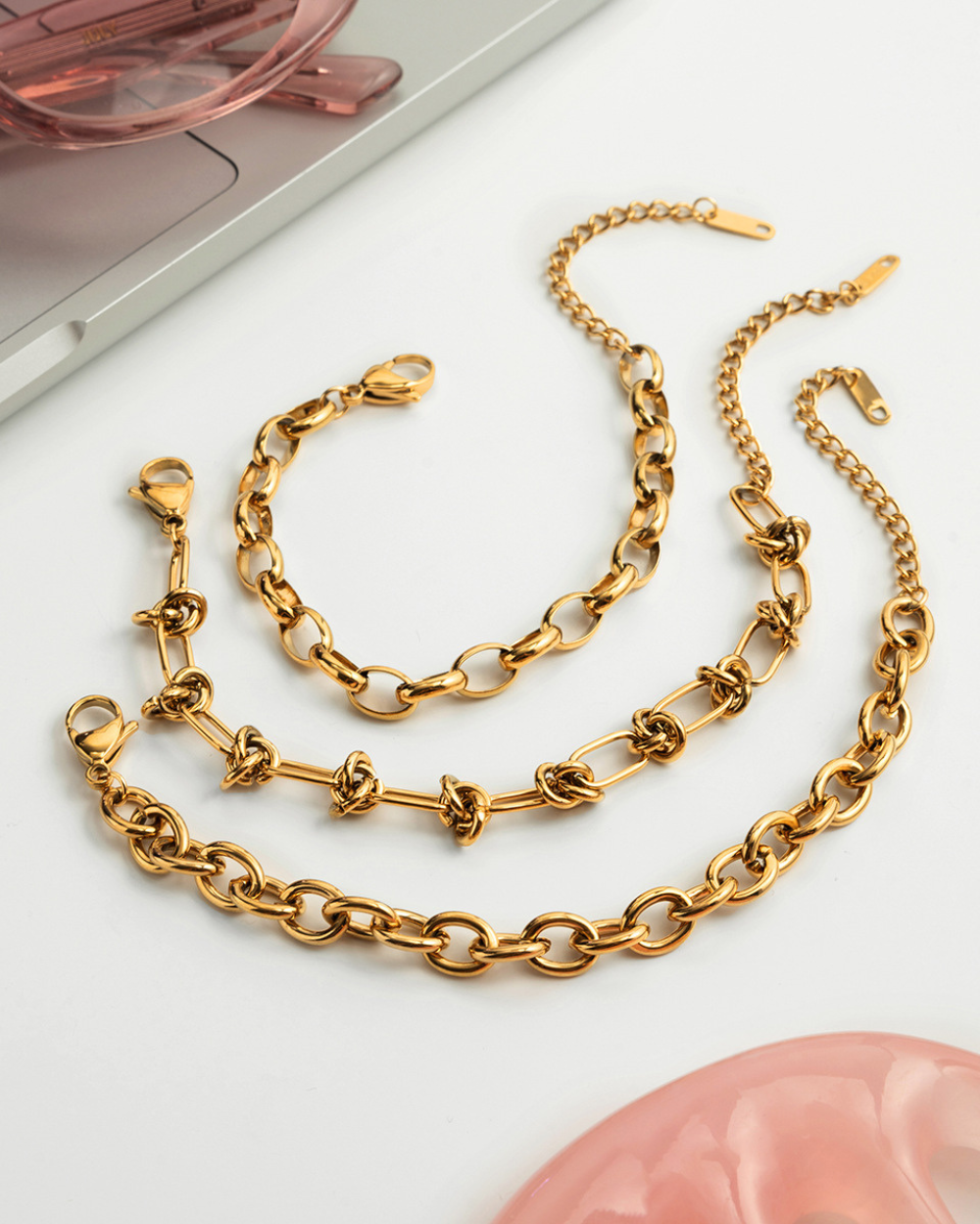 Twist Knot Chain Bracelet