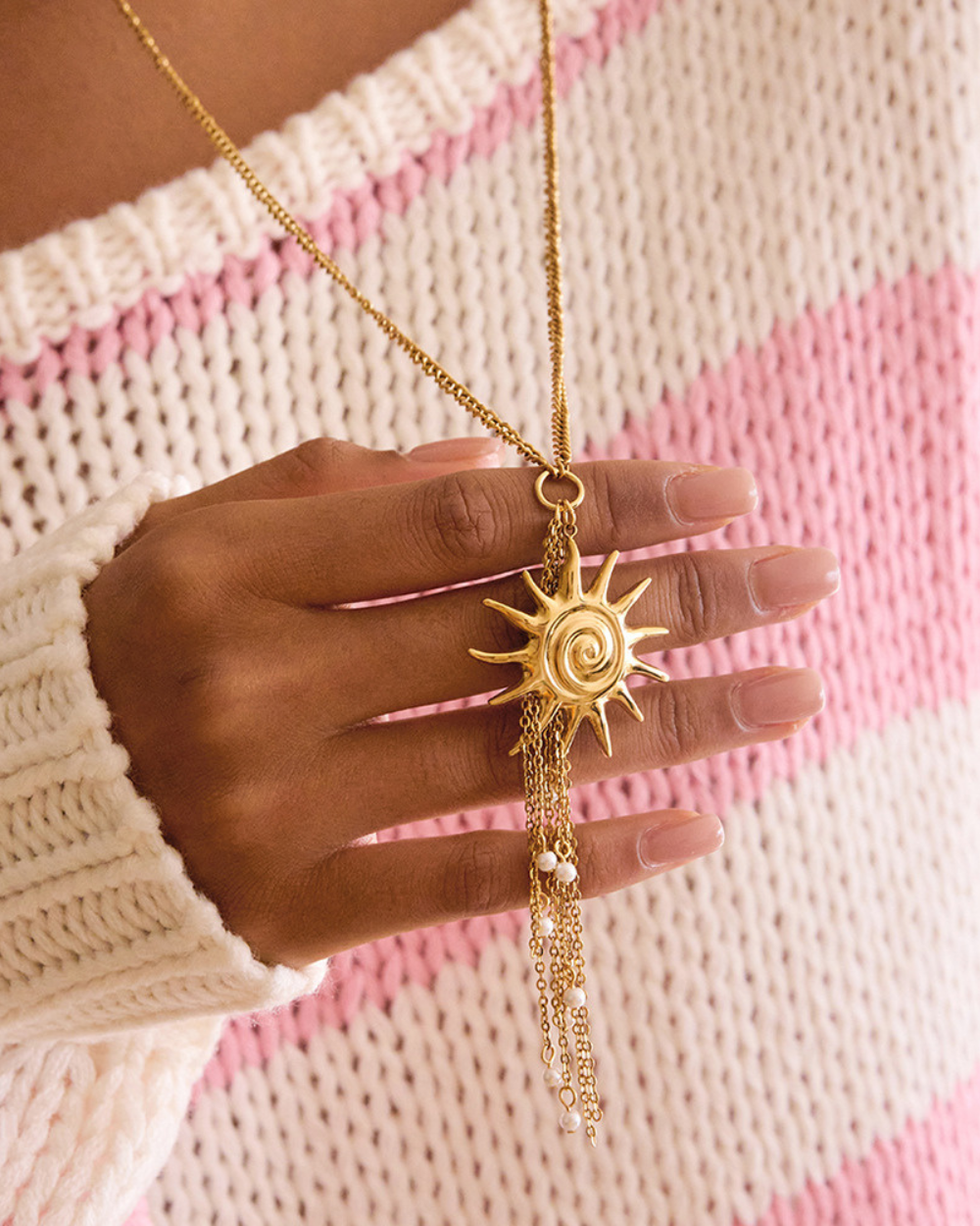 Solar Radiance Tassel Necklace