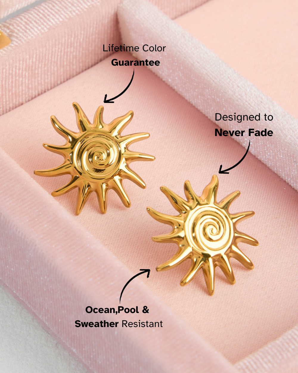Solar Flare Stud Earrings