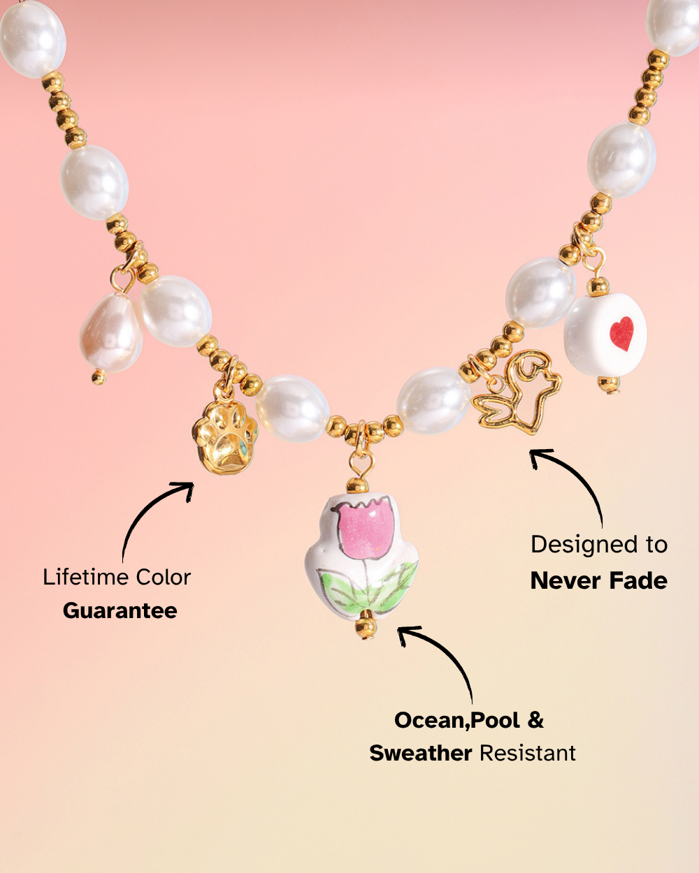 Playful Paw & Heart Charm Bracelet