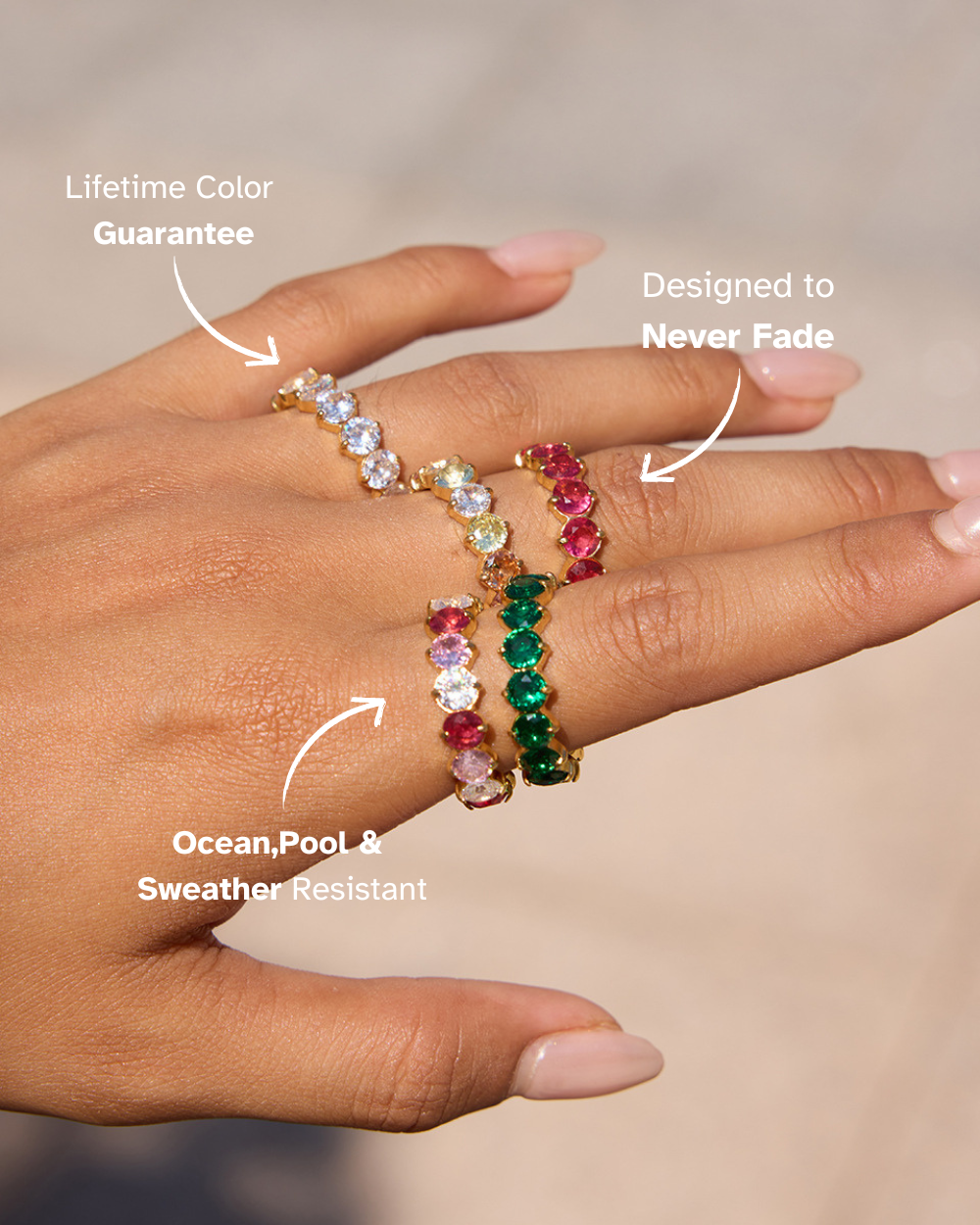 Radiant Eternity Ring – Ruby Glow