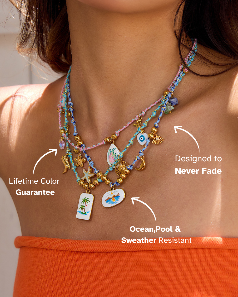 Tropical Escape Charm Necklace