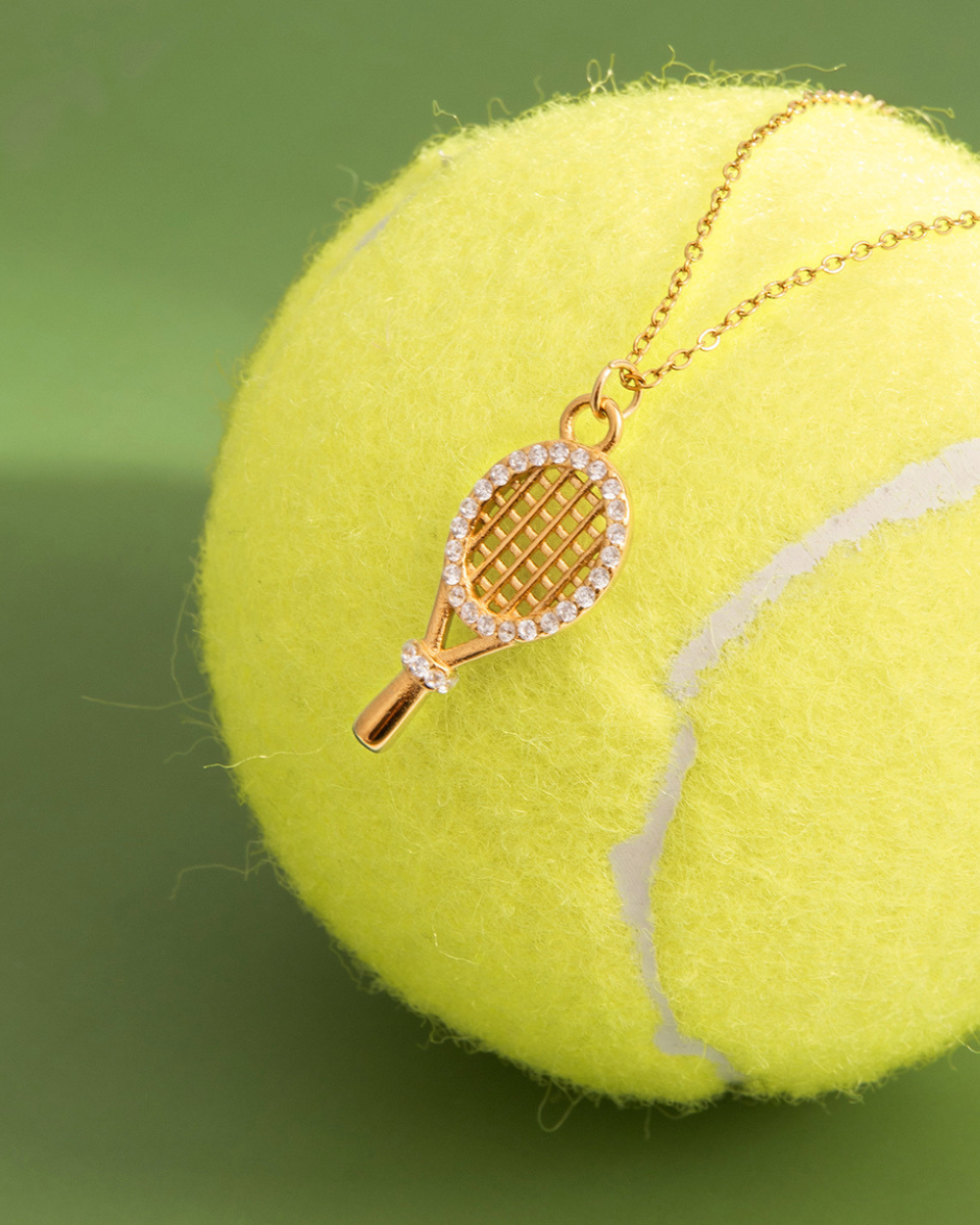 Tennis Charm Necklace