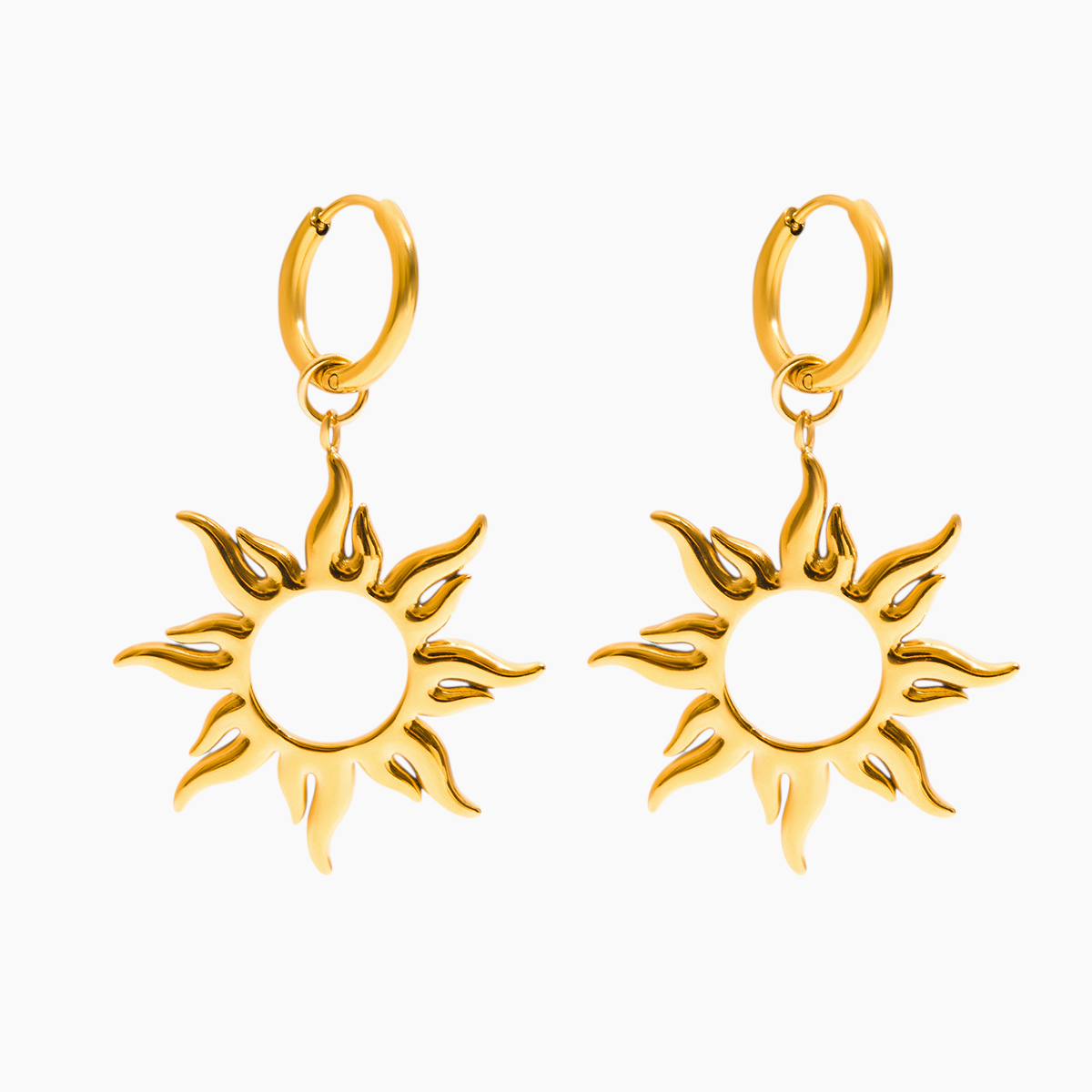 Solar Flare Drop Earrings