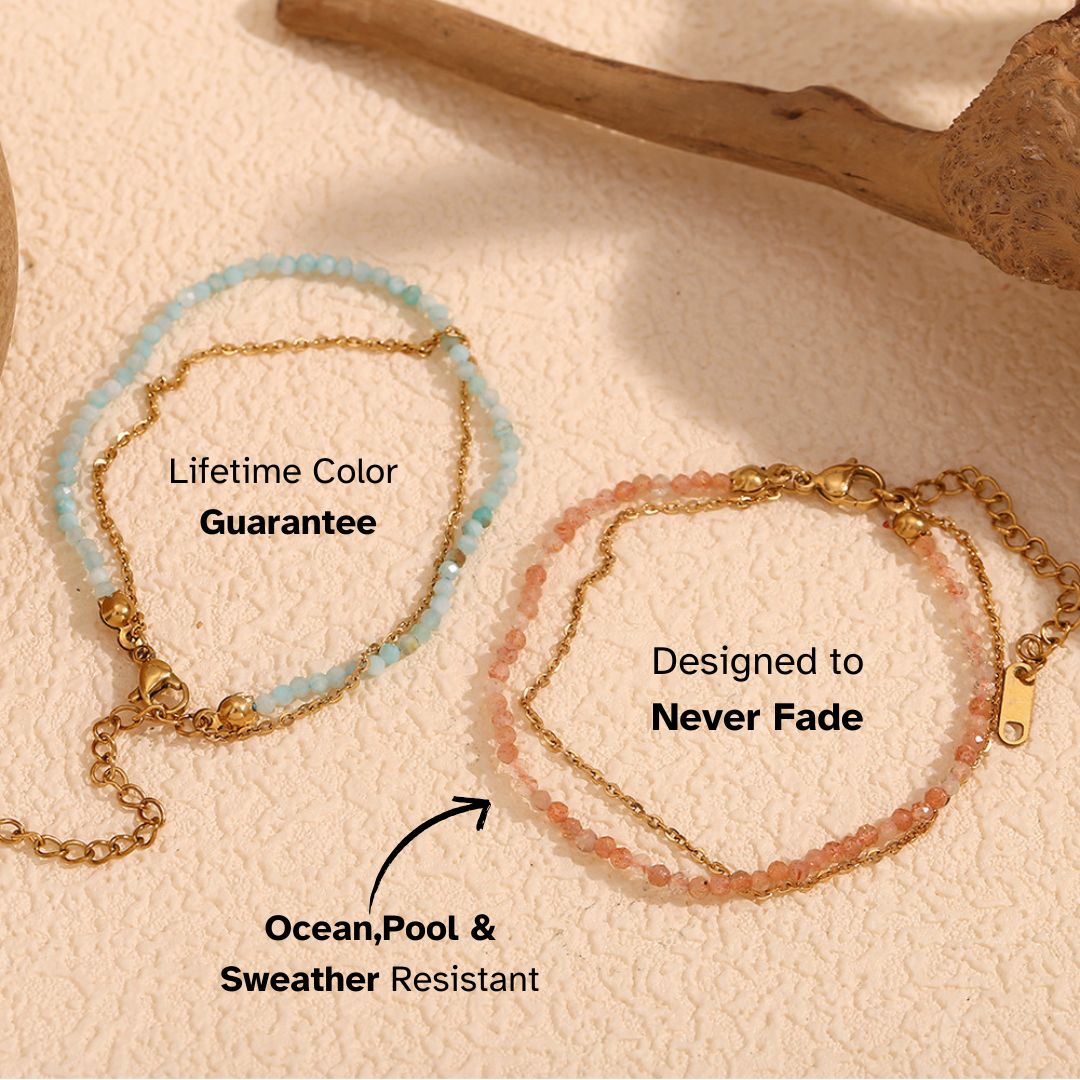 Sunstone Mist Chain Bracelet