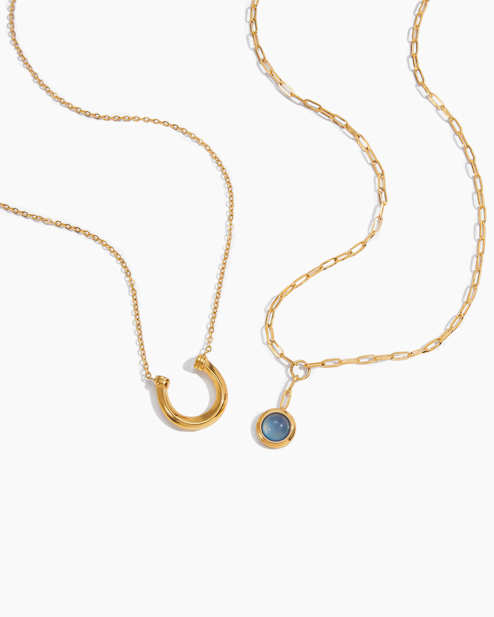 Blue Moon Pendant Necklace