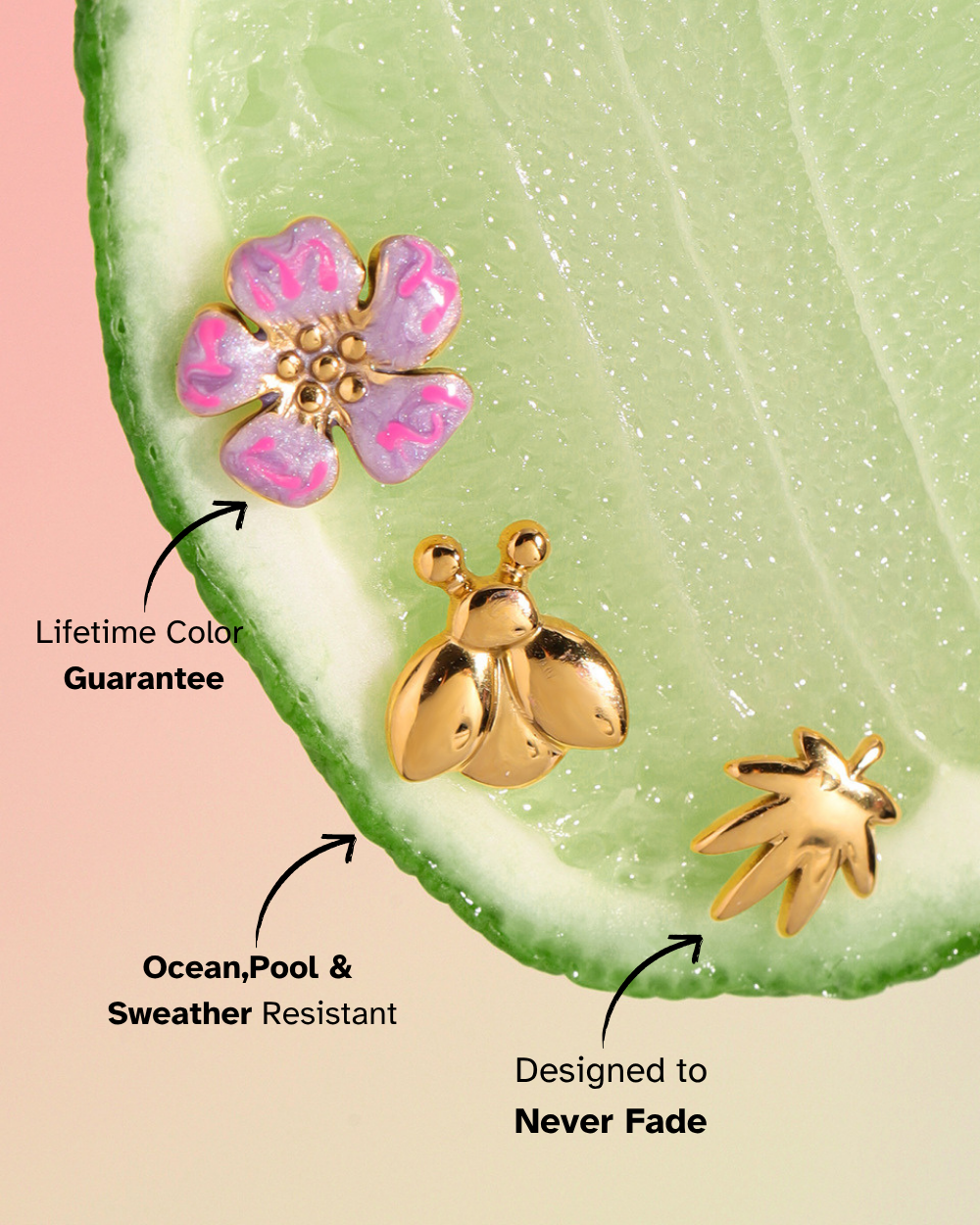 Garden Muse Trio Stud Earrings
