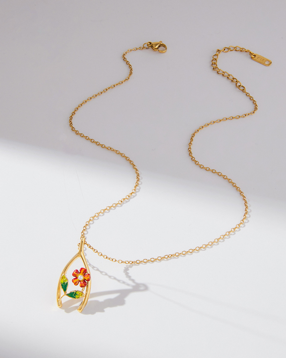Blooming Wishbone Necklace