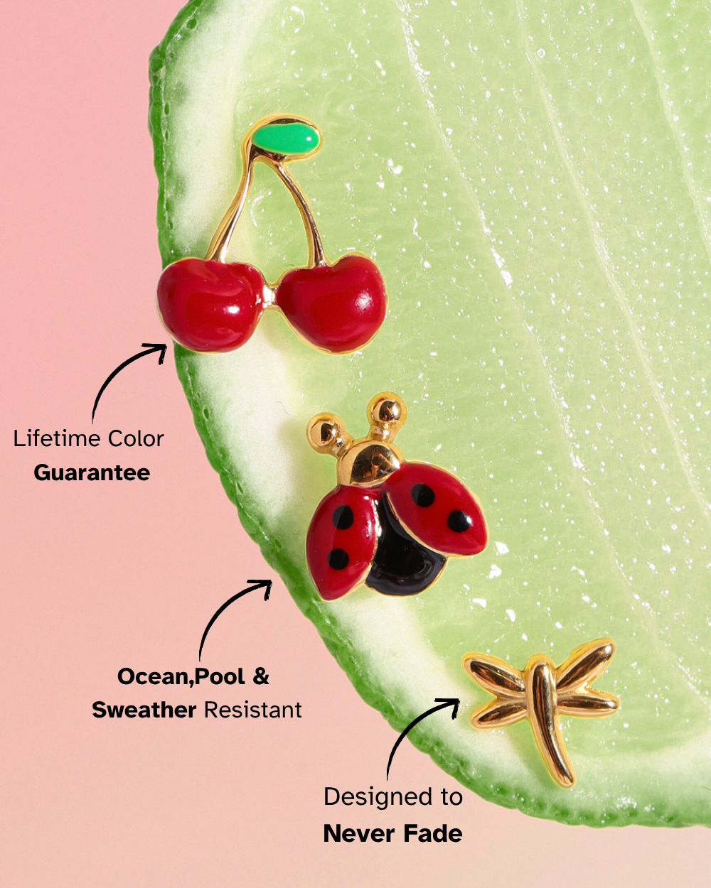 Nature’s Whimsy Trio Stud Earrings