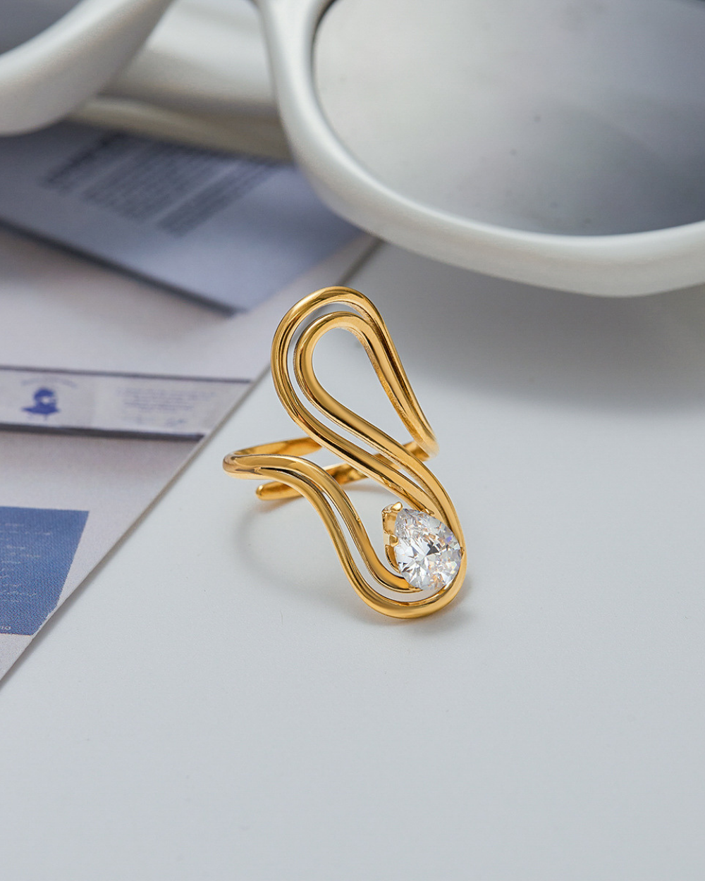 Wavy Glow Ring